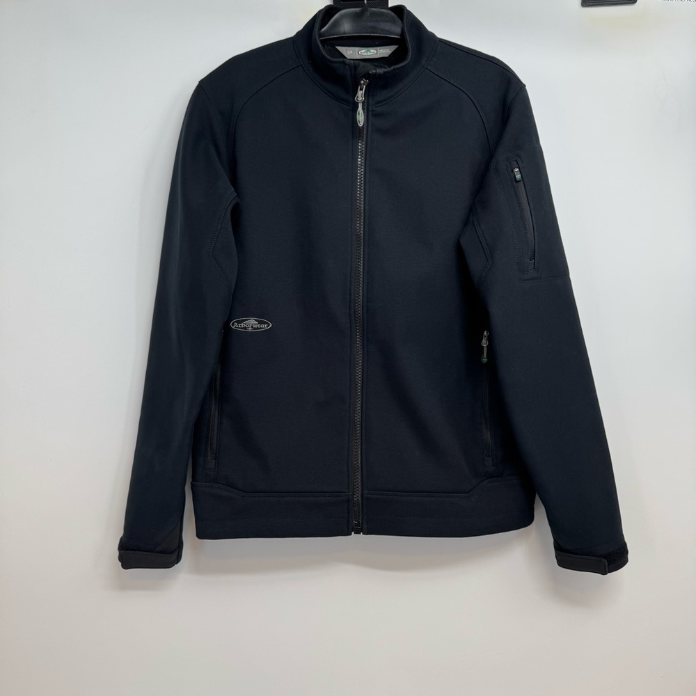 Arborwear Cambium Flex Jacket Mens S Black Outdoor Softshell Fleece Lined